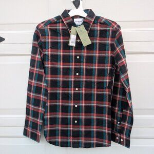 NWT-Goodfellow Plaid Button up